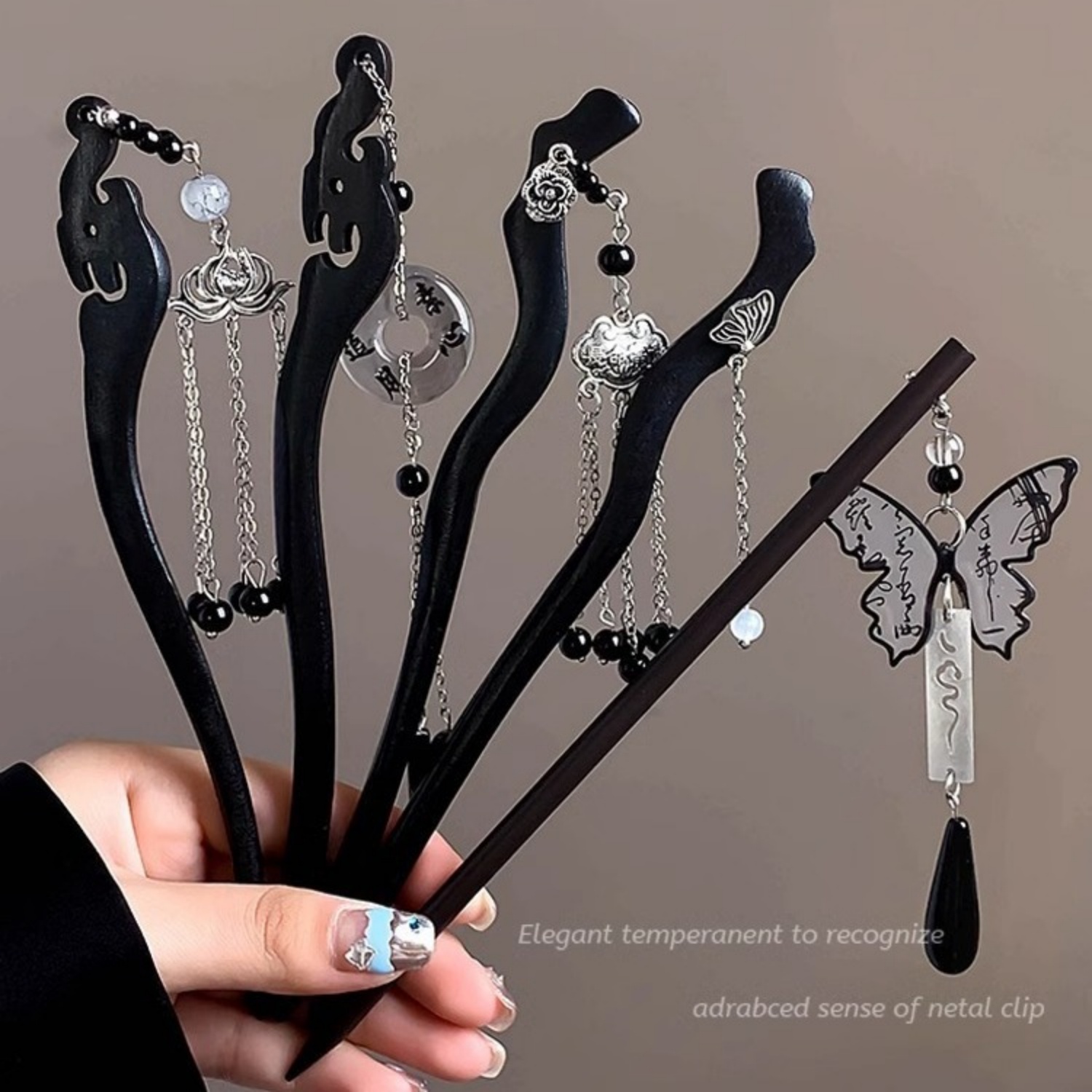 Women'S Accessories H&M - Lekka Luksusowa Drewniana Spinka do Włosów