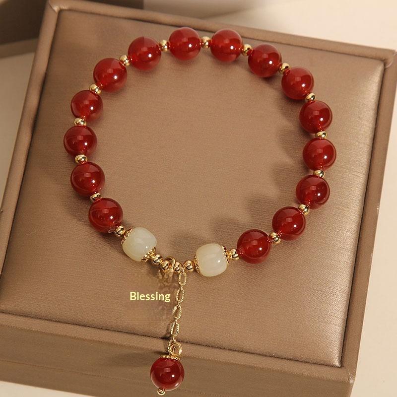 Women'S Red Accessories - 1 szt. Bransoletka z zawieszkami, talizmany,