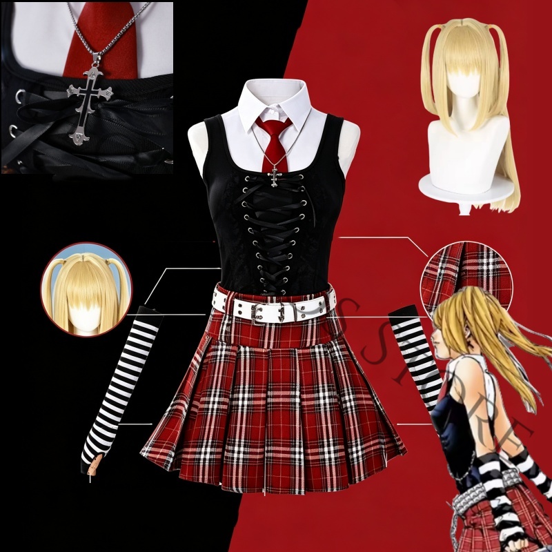 Women'S Red Accessories - Kostium cosplay anime Misa Amane Misamisa: