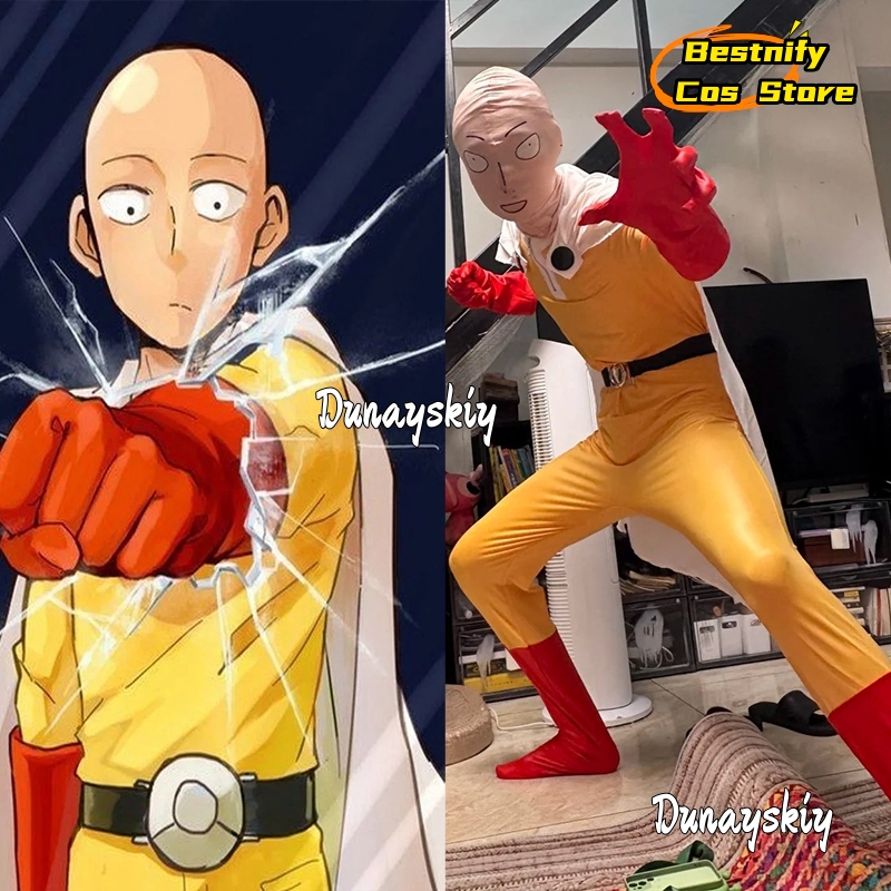 Women'S Red Accessories - Kostium Cosplay Saitama MAN {Bestnify Cos}