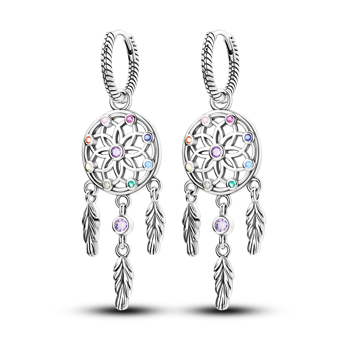 Kolczyki koła z łapaczem snów  – Tassel Earrings Boho recenzja i cena