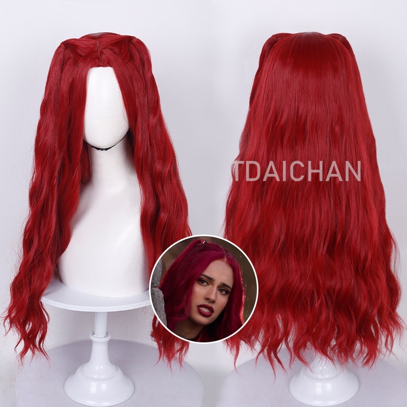 Peruka Cosplay Kręcona Czerwon – Women'S Red Accessories recenzja i cena