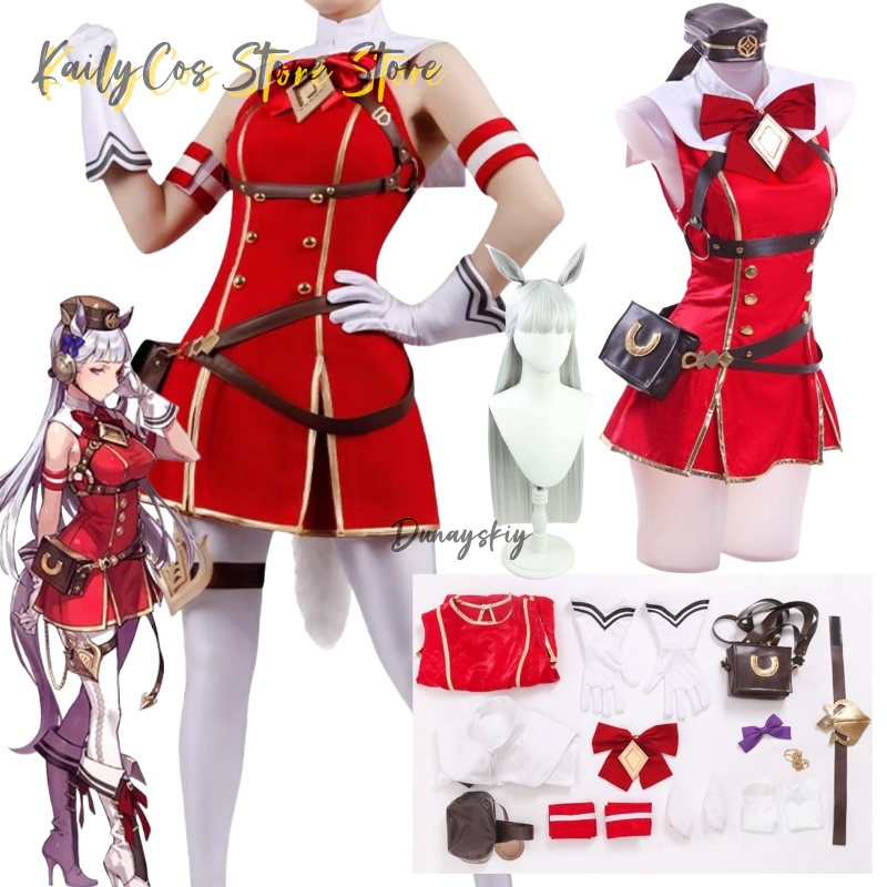 Peruka, kapelusz, uszy, ogon,  – Women'S Red Accessories recenzja i cena