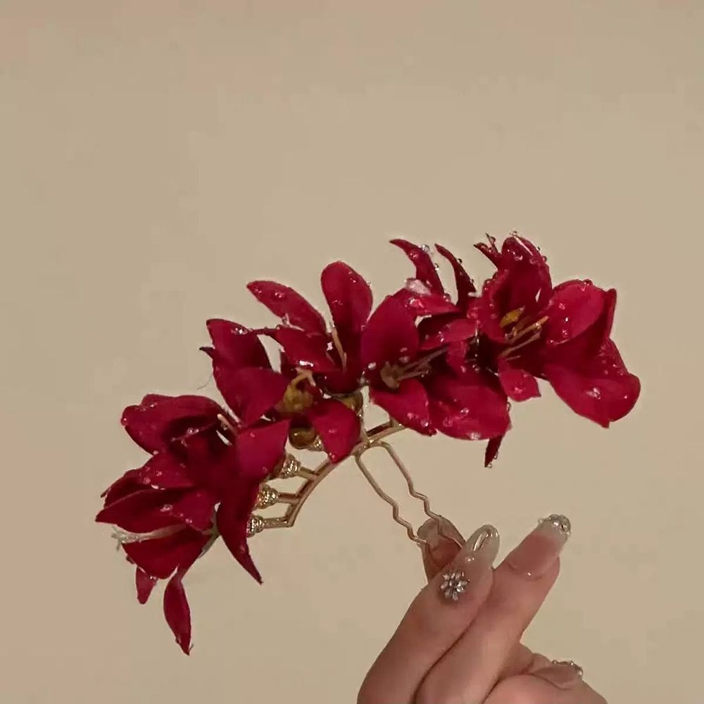 Róża Kwiat Czerwony Kwiat Wsuw – Women'S Red Accessories recenzja i cena