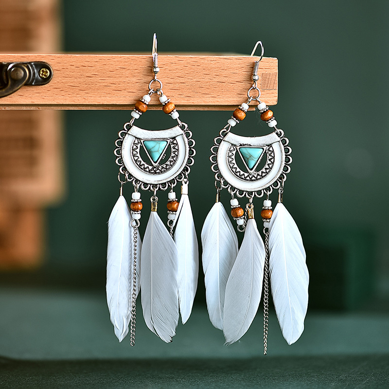 Vintage artystyczne kolczyki z – Tassel Earrings Boho recenzja i cena