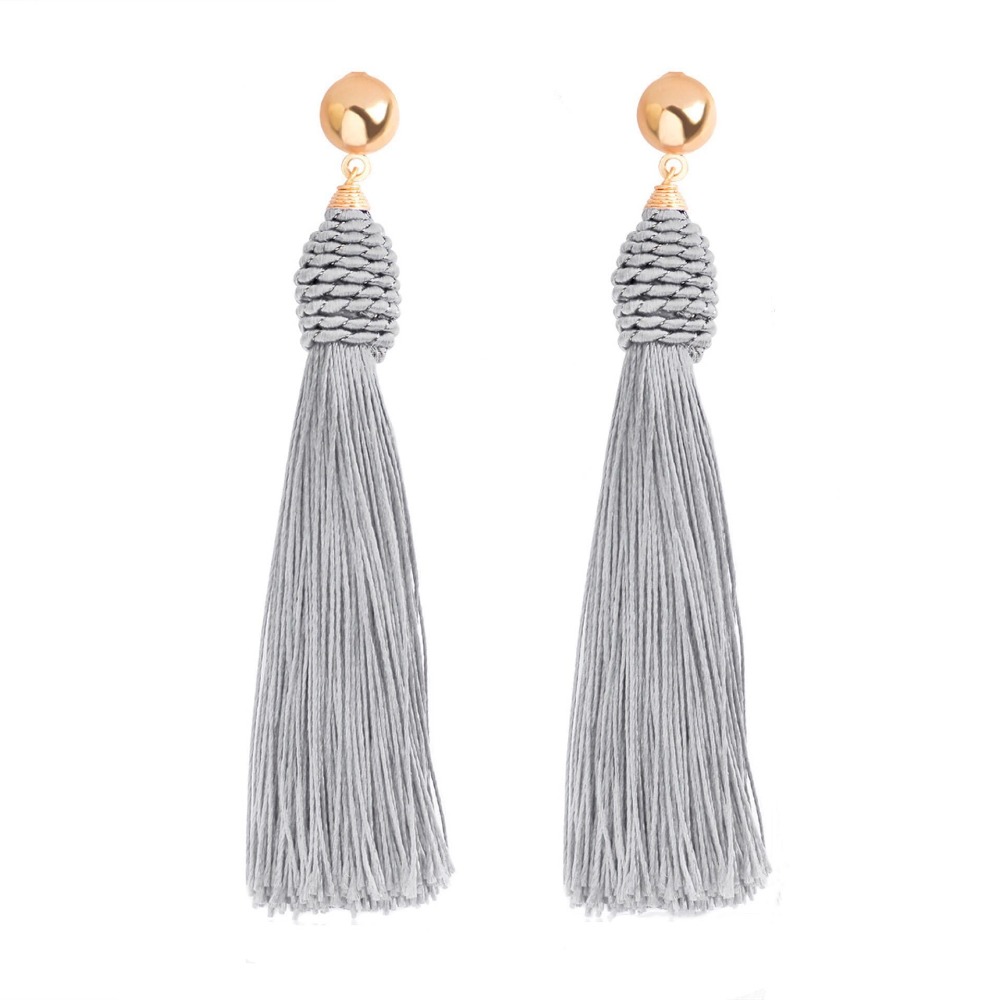 Czeskie długie kolczyki z fręd – Tassel Earrings Boho recenzja i cena