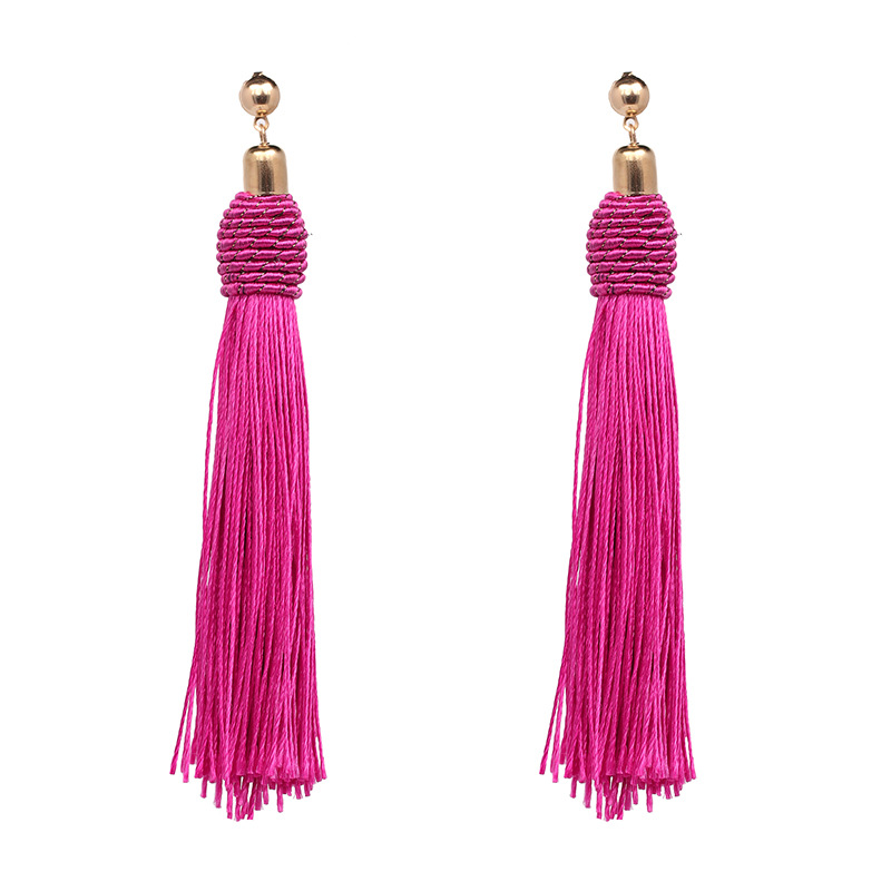 Czeskie długie kolczyki z fręd – Tassel Earrings Boho recenzja i cena