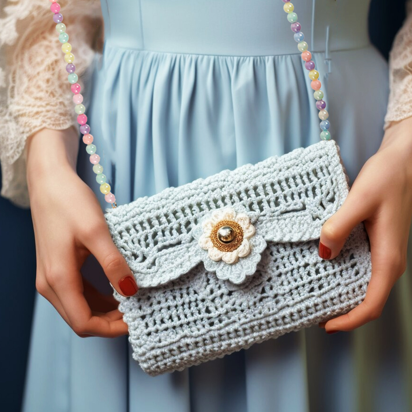 Gładki, twardy plastikowy łańc – Women'S Accessories Handbags recenzja i cena