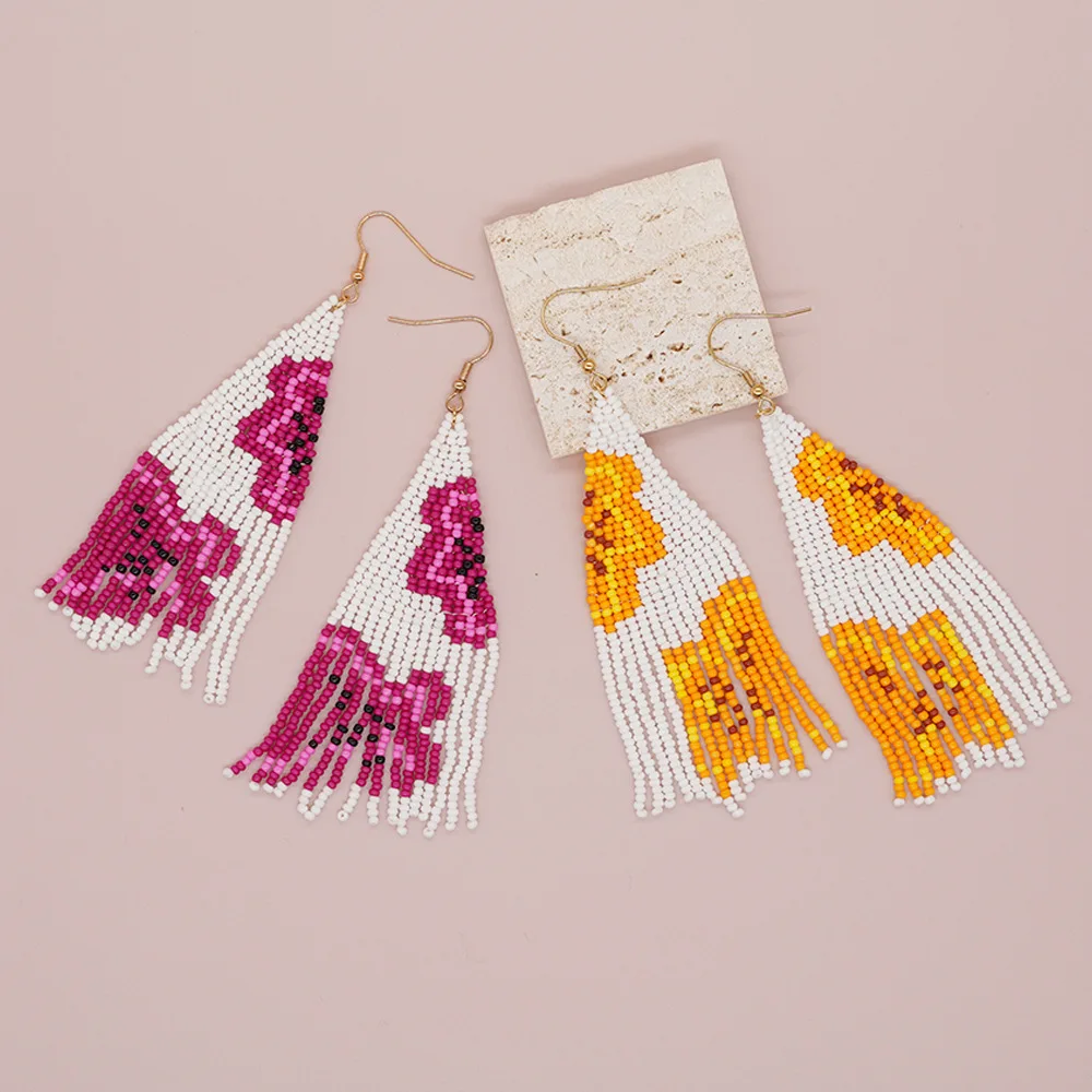 Kolczyki z koralików frędzel o – Tassel Earrings Boho recenzja i cena