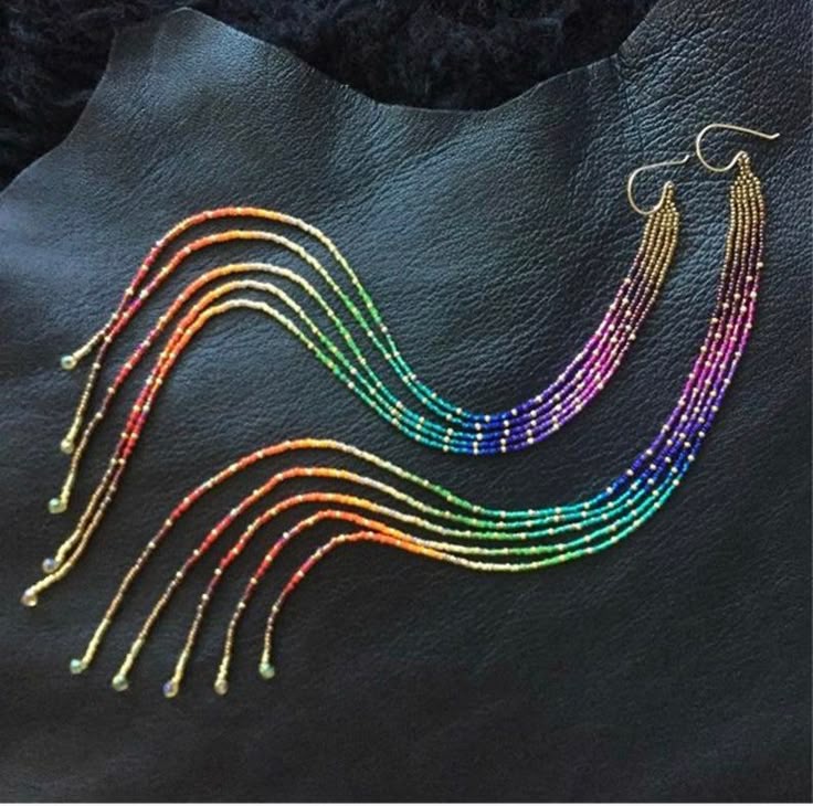 Kolczyki z koralików ryżowych  – Tassel Earrings Boho recenzja i cena