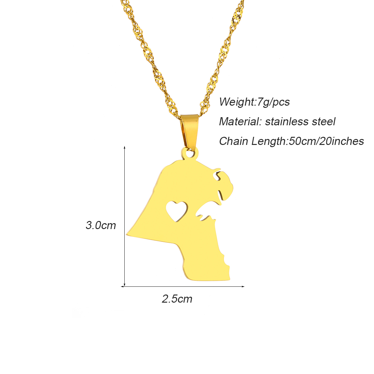 Naszyjnik z flagą Kuwejtu ze s – Women Accessories Kuwait recenzja i cena