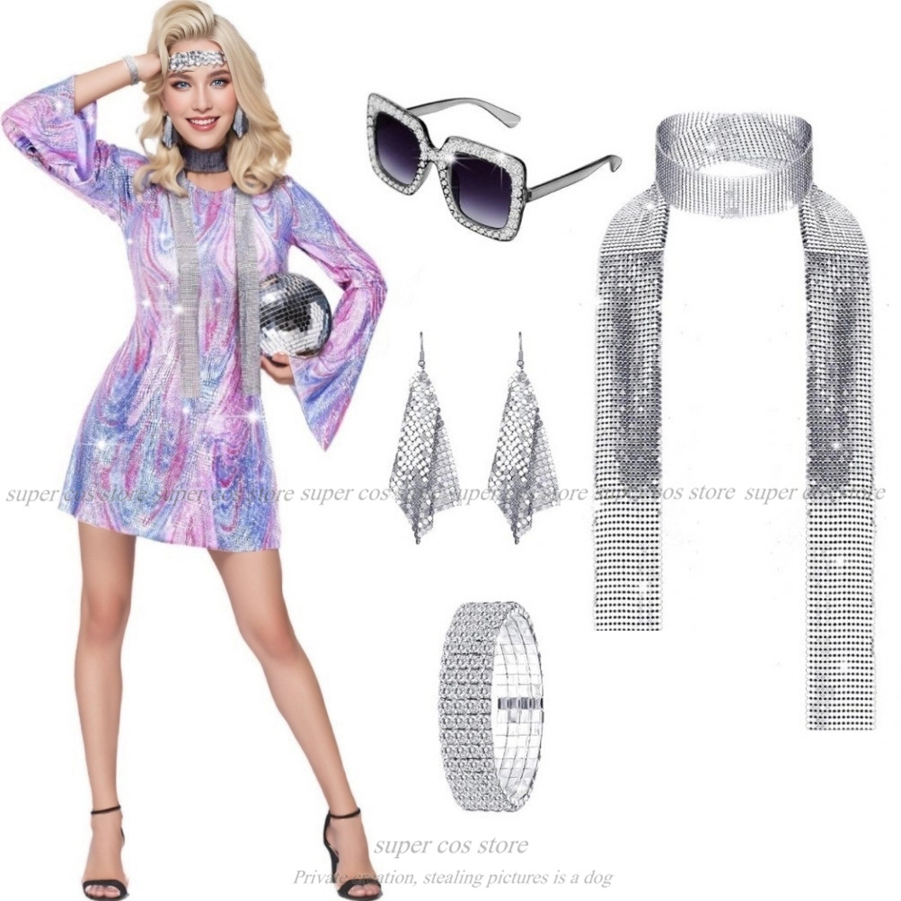 Kostium damski Disco z lat 70. – Women'S Accessories In The 70S recenzja i cena