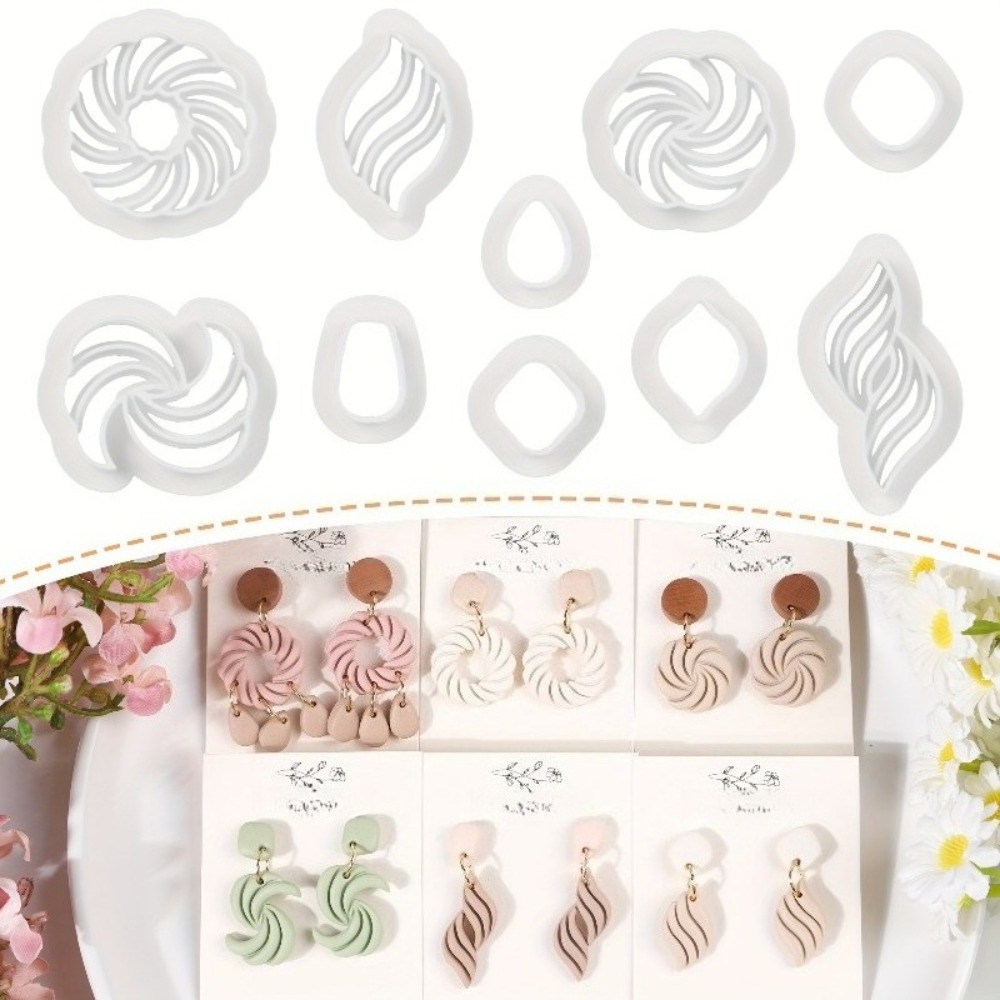 10 szt. Boho Swirl Wykrawacze  – Tassel Earrings Boho recenzja i cena